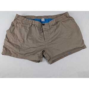 Woof Clothing Commando Mens shorts 3xl Khaki Lined 5.5" Gym Workout Performance